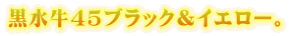 黒水牛45ブラック&イエローINKAN。黄色の金運牛皮袋と,さらに携帯朱肉を付けて特別価格でお届します。 黒水牛45ブラック&イエロー。