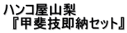 ハンコ屋山梨 『甲斐技即納セット』 ハンコ屋山梨 『甲斐技即納セット』