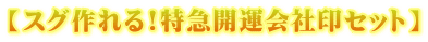 スグ作れる!特急開運会社印セット 【スグ作れる!特急開運会社印セット】